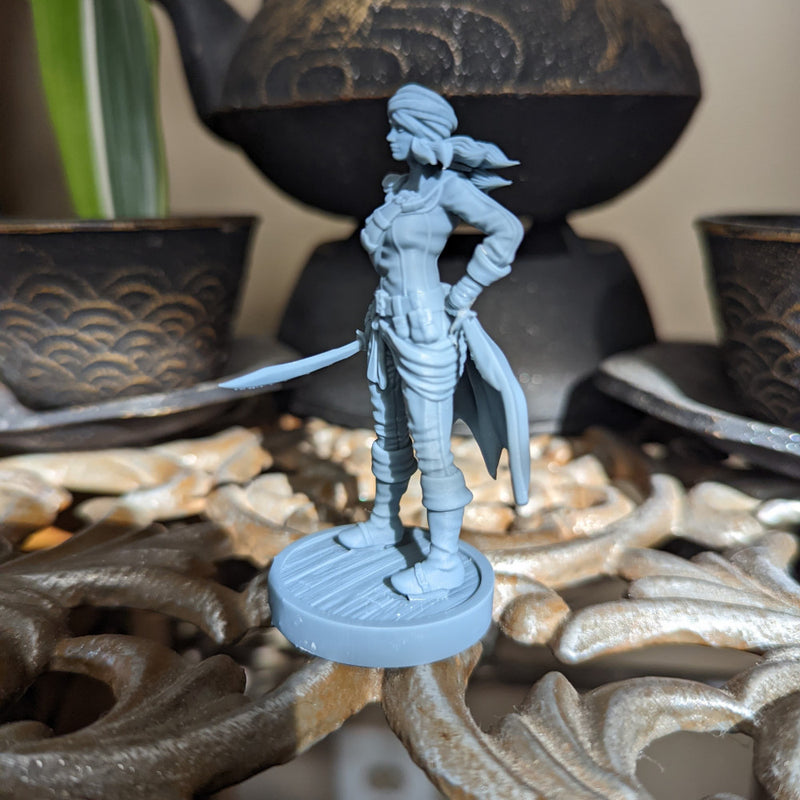 Pirate Adventurer  Fighter Lana - Pirate Fighter Adventurer - 75mm + 35mm Scale