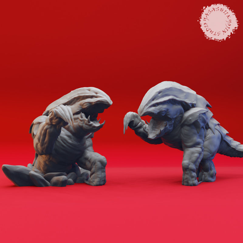 Bulette Bundle - Book of Beasts - Tabletop Miniatures (Pre-Supported)