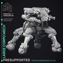 Corporate Walker Mech - Heavy Support -  cyberpunk 32 mm scale