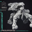 Corporate Walker Mech - Heavy Support -  cyberpunk 32 mm scale