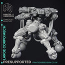 Corporate Walker Mech - Heavy Support -  cyberpunk 32 mm scale