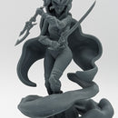Dark elf  Assassin Layla - Dark elf Assassin Dual blade Assassin - 75mm + 35mm Scale