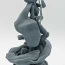 Dark elf  Assassin Layla - Dark elf Assassin Dual blade Assassin - 75mm + 35mm Scale
