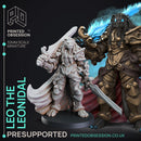 Leonidal - Tabaxi Caravan - PRESUPPORTED - 32mm scale - illustrated & Stats