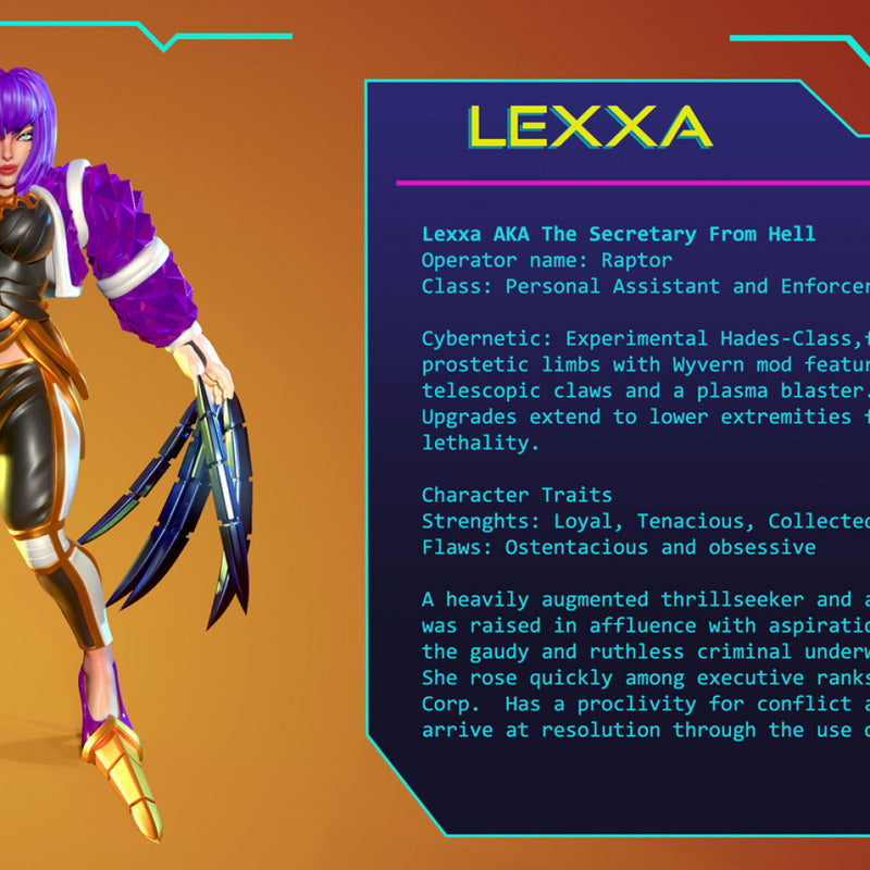 Lexxa - Cyberpunk Executive/Executioner - STL only - Only-Games