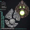 Lich King Talisman - Role Play Item -  PRESUPPORTED - Illustrated and Stats - 32mm scale
