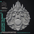 Lich King Talisman - Role Play Item -  PRESUPPORTED - Illustrated and Stats - 32mm scale