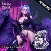 Lilim Pin Up - 75mm Pre-Supported - STL only - Only-Games