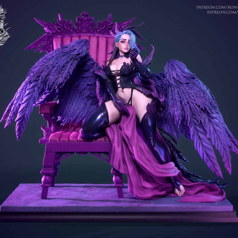 Lilim Pin Up - 75mm Pre-Supported - STL only - Only-Games
