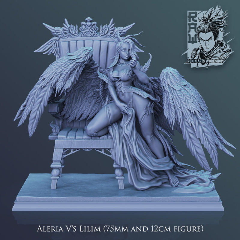 Lilim Pin Up - 75mm (NSFW) Pre-Supported - STL only - Only-Games