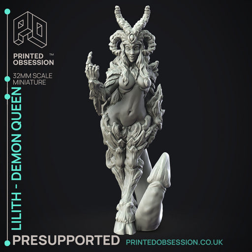Lilith - Demon Boss - PRESUPPORTED - Hell Hath No Fury - Scale 32mm - Only-Games