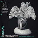 Lillend - Snake angel - Celestial bard - PRESUPPORTED - Heaven Hath no Fury - 32 mm
