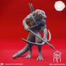 Lizardfolk Archer - Book of Beasts - Tabletop Miniature (Pre-Supported)