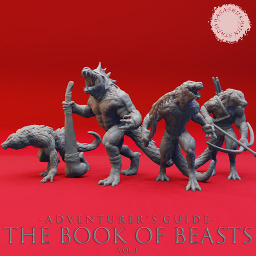 Lizardfolk Warband - Book of Beasts - Tabletop Miniatures (Pre-Supported) - Only-Games