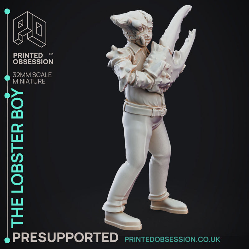 Lobster Boy - Circus of Horrors - PRESUPPORTED - 32mm Scale