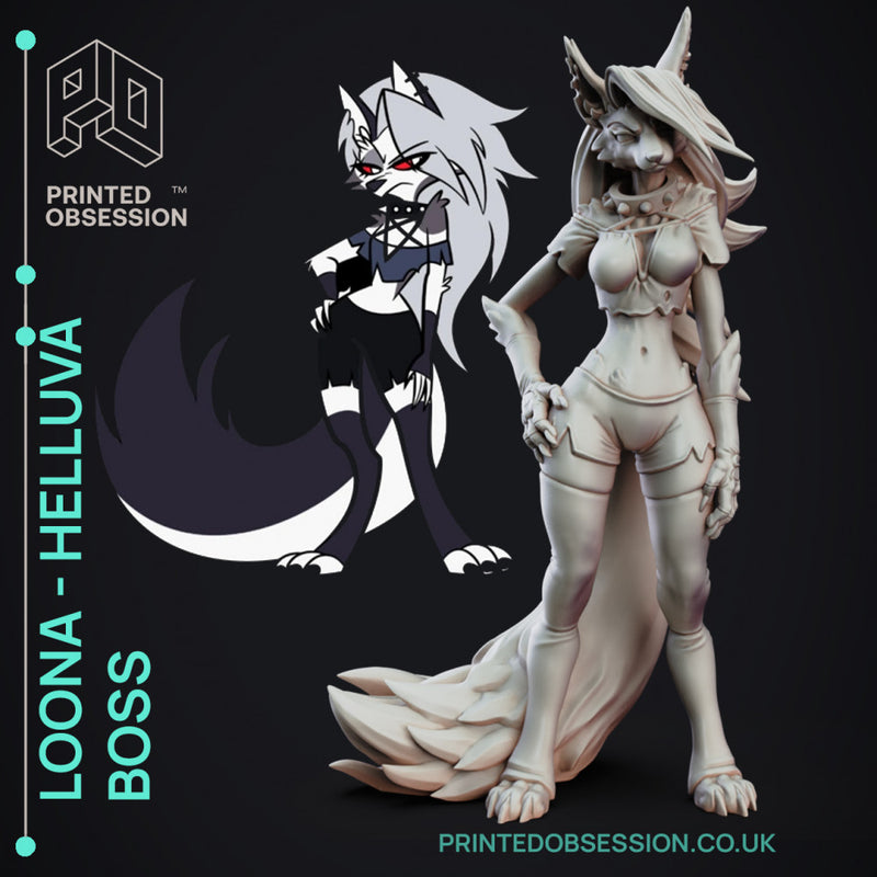Loona - Helluva Boss - 15cm model - Fanart