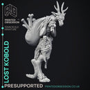 Lost Kobold - 2 Models - Were Folk -  PRESUPPORTED - Illustrated and Stats - 32mm scale