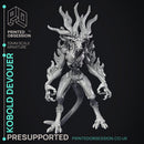 Lost Kobold - 2 Models - Were Folk -  PRESUPPORTED - Illustrated and Stats - 32mm scale