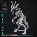 Lost Kobold - 2 Models - Were Folk -  PRESUPPORTED - Illustrated and Stats - 32mm scale