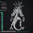 Lost Kobold - 2 Models - Were Folk -  PRESUPPORTED - Illustrated and Stats - 32mm scale