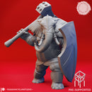 Loxodon Barbarian - Tabletop Miniature (Pre-Supported)