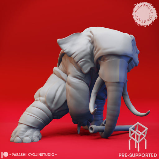 Loxodon Ninja - Tabletop Miniature (Pre-Supported) - Only-Games