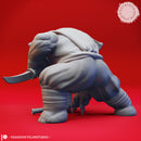 Loxodon Ninja - Tabletop Miniature (Pre-Supported)