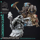 Loxodon Cleric - Large NPC - PRESUPPORTED - 32mm Scale