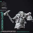 Loxodon Cleric - Large NPC - PRESUPPORTED - 32mm Scale