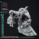Loxodon Cleric - Large NPC - PRESUPPORTED - 32mm Scale