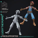 Lucky - Awakend Puppet - 2 Forms - PRESUPPROTED - 32mm scale