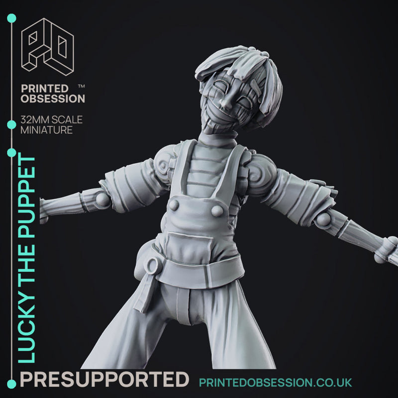 Lucky - Awakend Puppet - 2 Forms - PRESUPPROTED - 32mm scale