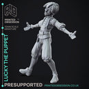 Lucky - Awakend Puppet - 2 Forms - PRESUPPROTED - 32mm scale