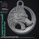 Lunar Wolf - Role Play Item -  PRESUPPORTED - Illustrated and Stats - 32mm scale
