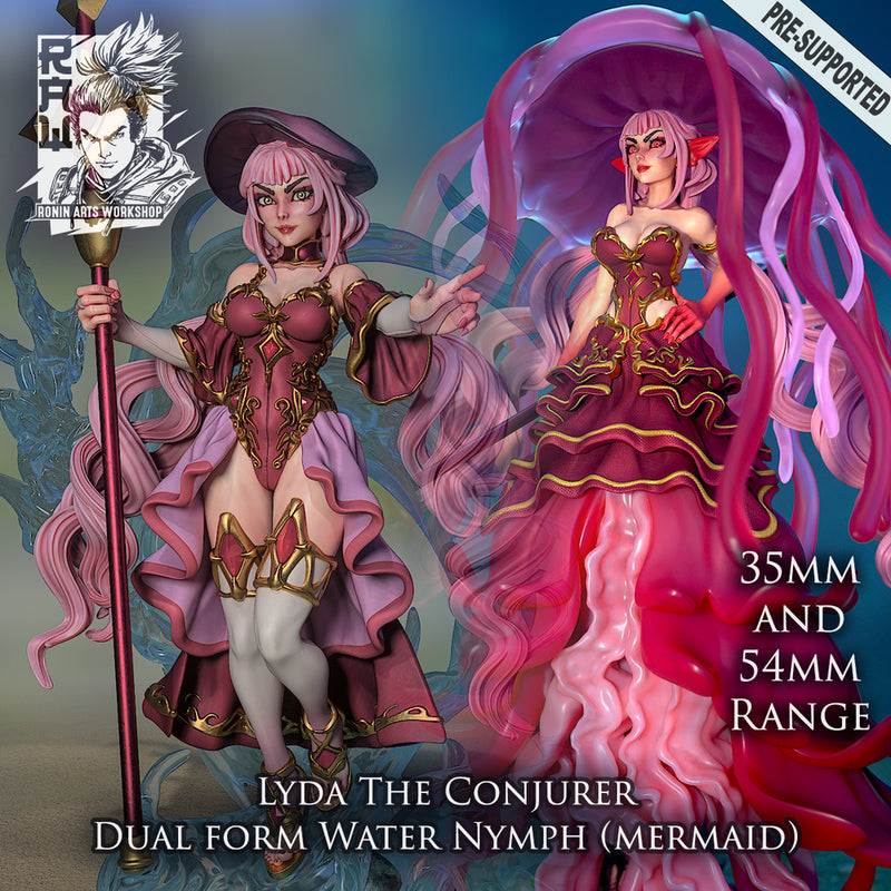 Lyda The Conjurer - Dual Form (Mermaid) - STL only - Only-Games