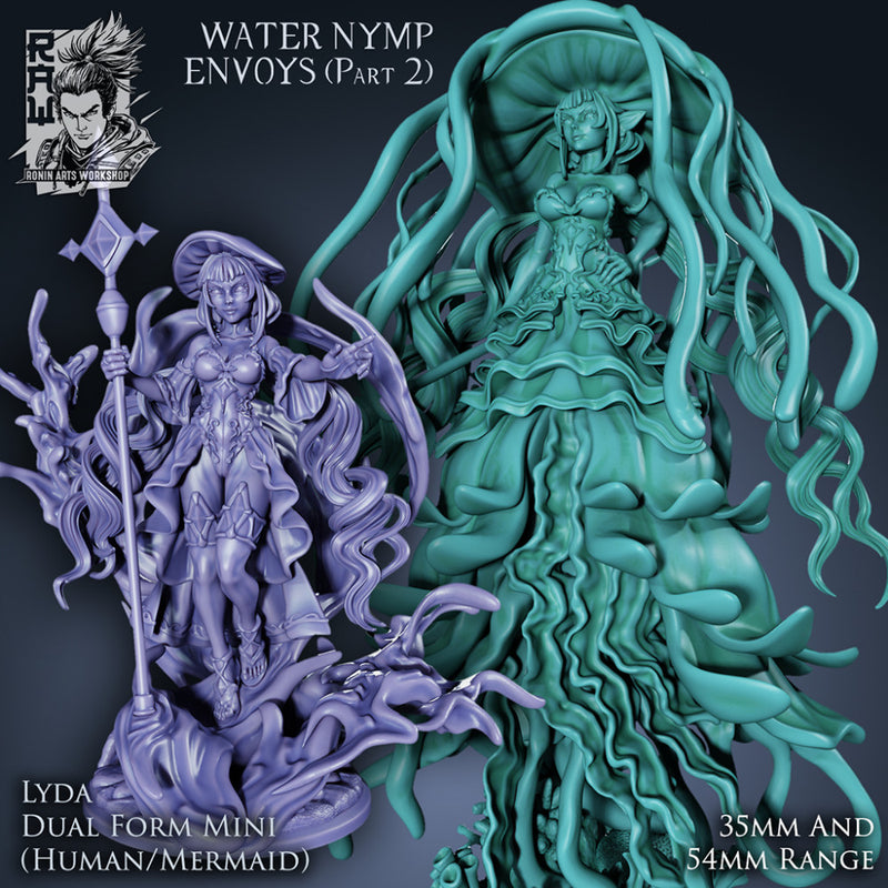 Lyda The Conjurer - Dual Form (Mermaid) - 54mm - Only-Games