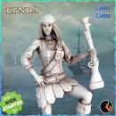 Pirate Gunner Lynda - Pirate Gunner Treasure Hunter - 75mm + 35mm Scale