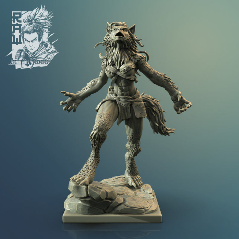 Nadia The Lycan Pathfinder - Dual Form Mini - STL only - Only-Games