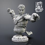 Dewan The Monk - Warrior Bust - STL only - Only-Games