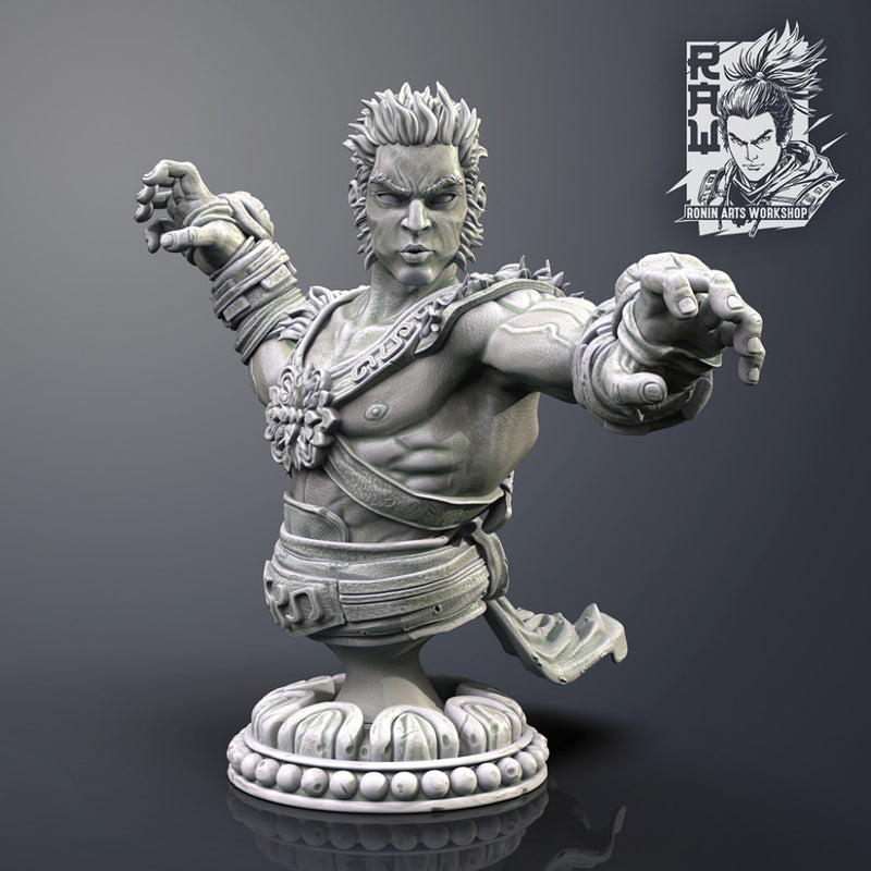 Dewan The Monk - Warrior Bust - STL only - Only-Games