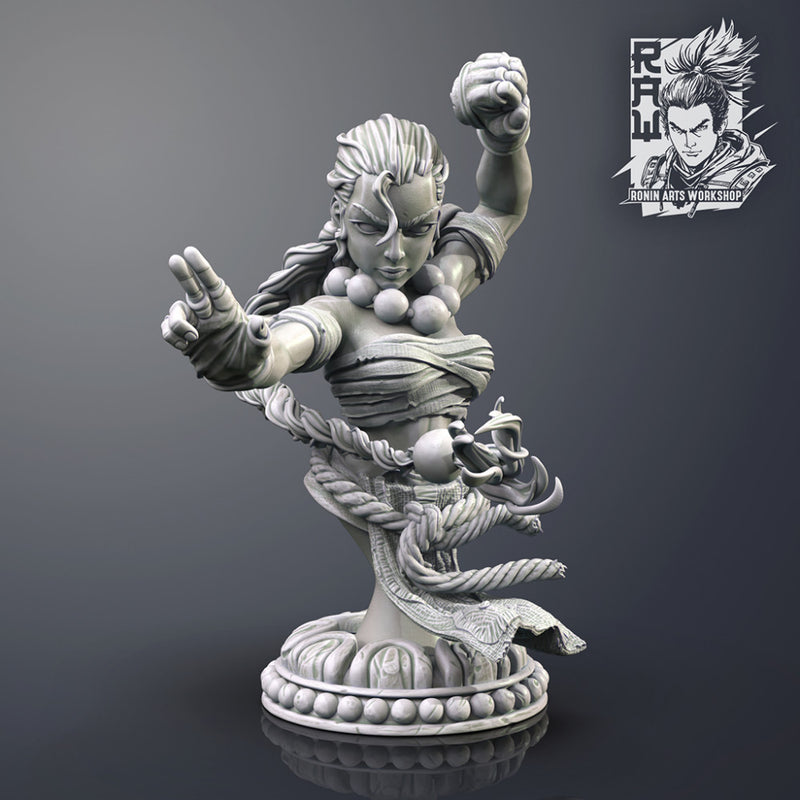 Karoku The Monk - Warrior Bust - STL only - Only-Games