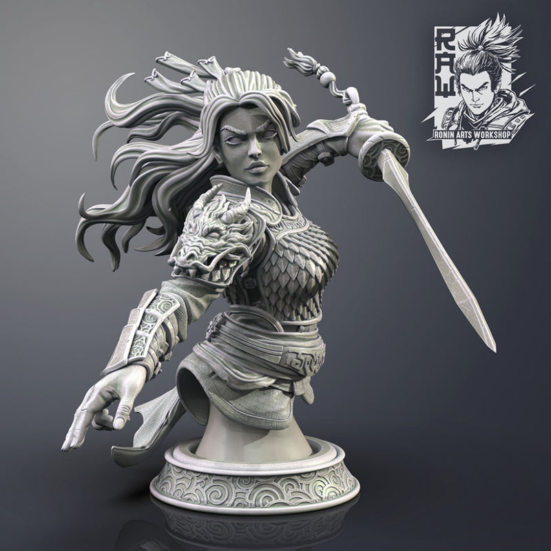 Wen - Warrior Bust - STL only - Only-Games