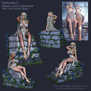 Ridia Pin Up -  75mm plus 120mm (Presuported) - STL only - Only-Games