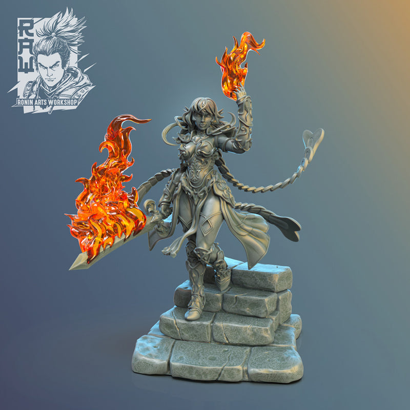 Moira - Elf Pyromancer - STL only - Only-Games