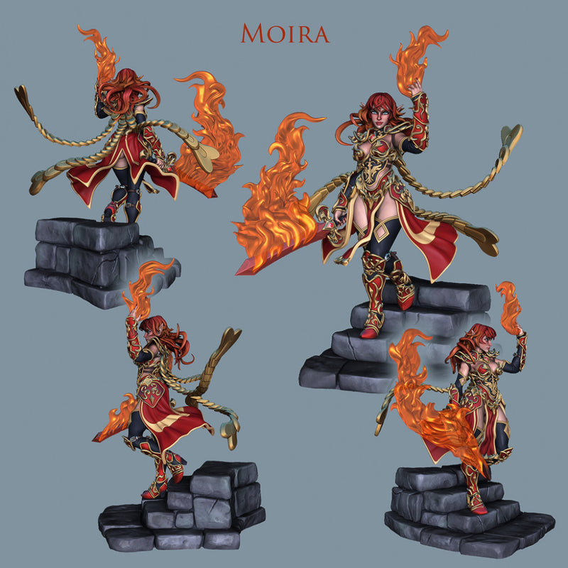 Moira - Elf Pyromancer - STL only - Only-Games
