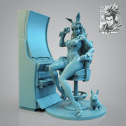 Bunny Irene (NSFW) Pin Up 75mm and 120mm - Pre-Supported - STL only - Only-Games