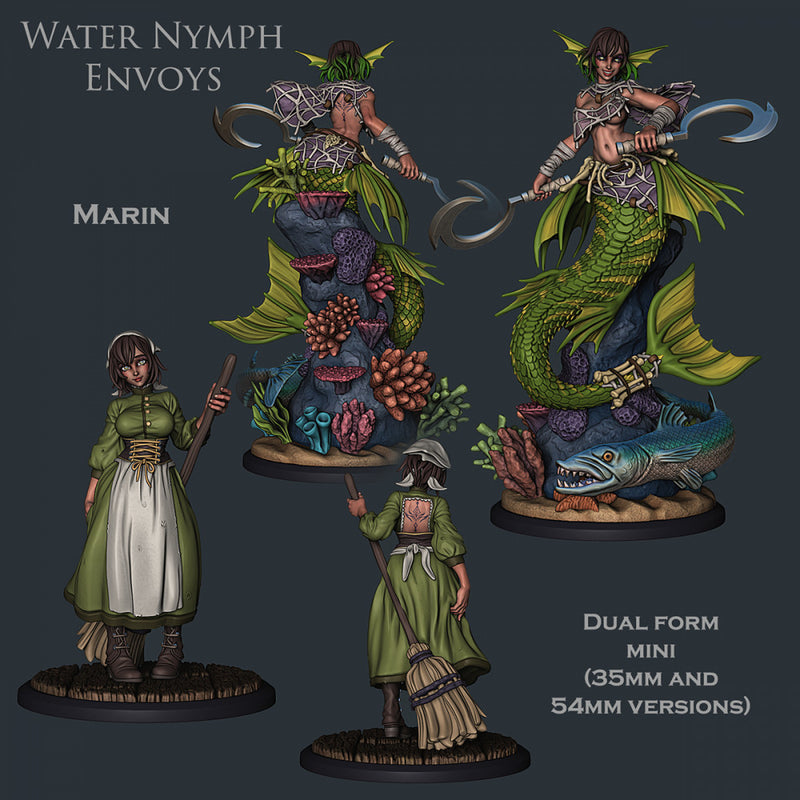 Marin - Shapeshifting Mermaid Infiltrator - STL only - Only-Games