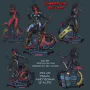 Cyberpunk Oni Lynn - Pin Up (NSFW) - STL only - Only-Games