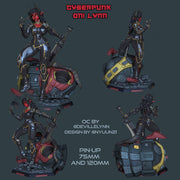 Cyberpunk Oni Lynn - Pin Up (Pre-Supported) - STL only - Only-Games