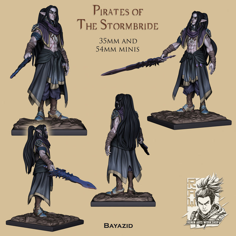 Pirate Bayazid - Elven Corsair - STL only - Only-Games